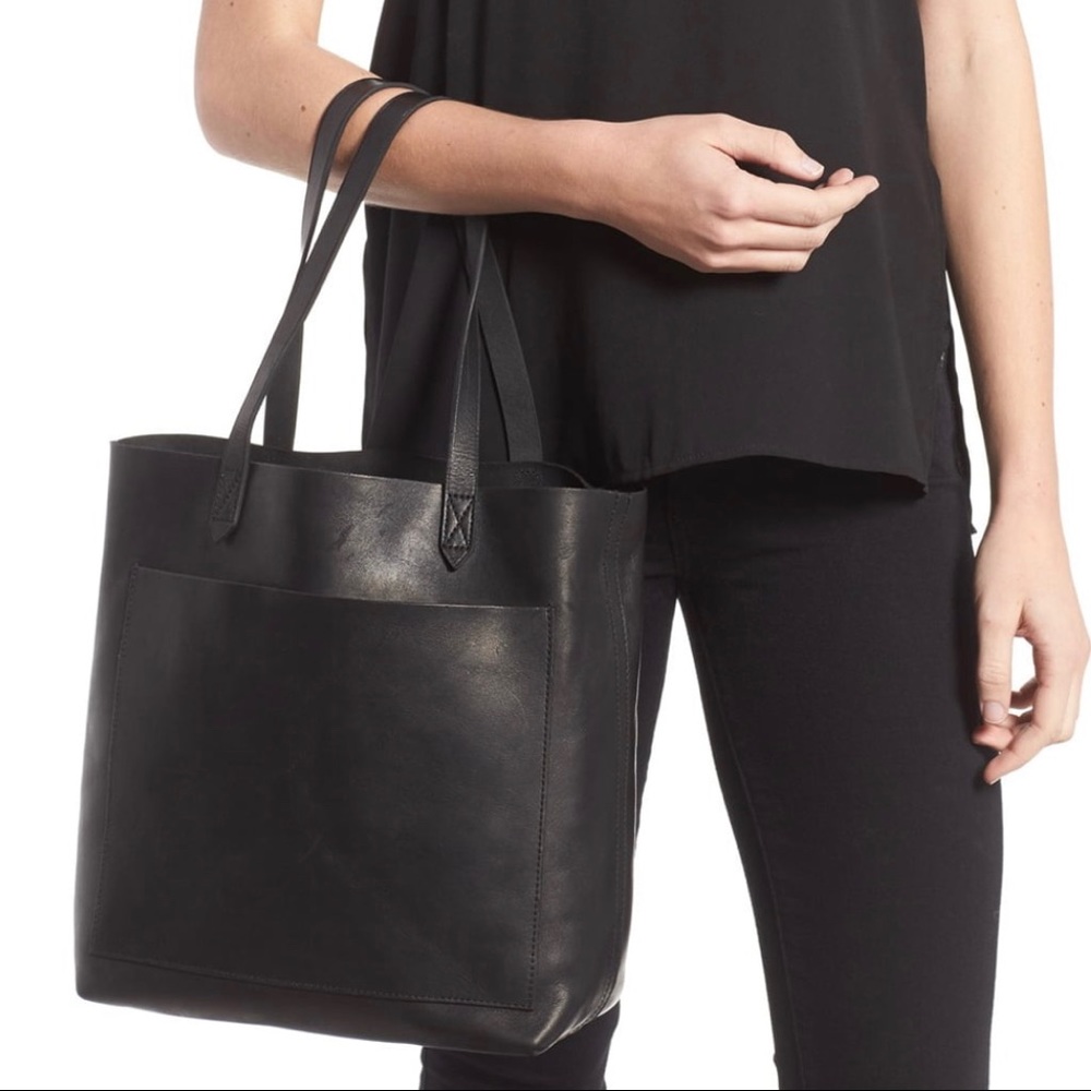 Madewell Medium Black Transport Tote